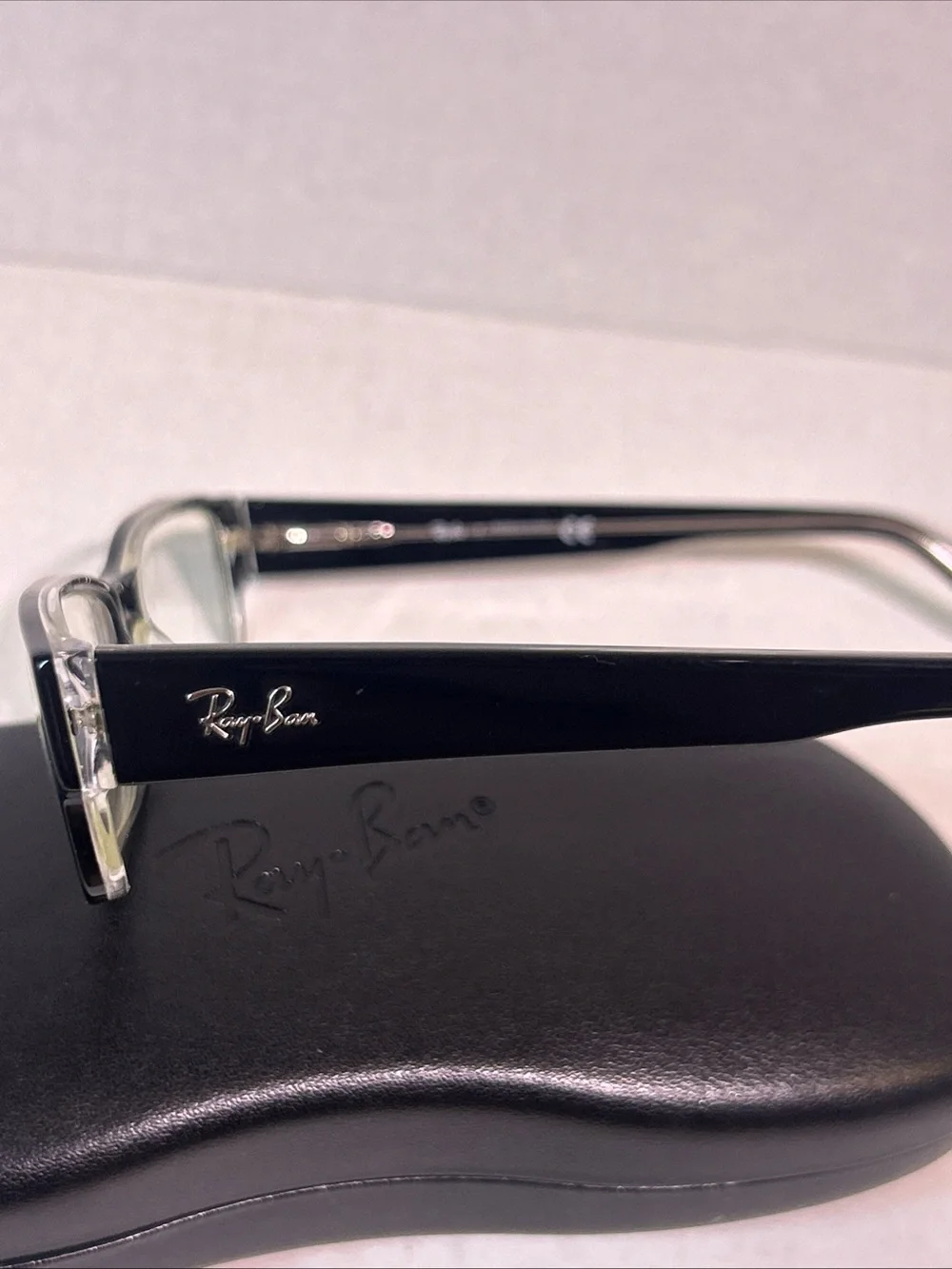 Ray Ban RB5069 2034 Black Rectangle Eyeglasses 53-17 140 W/Case